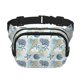 thumbnail image 1 of Fotbe Algae Corals and Seashells Cangurera Cuadrada con Estampado de Doble Capa, Bolsa de Cintura Ajustable Mini para Hombres y Mujeres, 1 of 9
