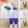 thumbnail image 3 of UAYOTSE Toddler Boys 2 Piece Dinosaur Hooded Outfit Graphic Hoodie Elastic Cuff Pants Kids Playwear Size 12-18 Months, 3 of 8