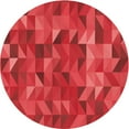 thumbnail image 1 of Ahgly Company Indoor Round Patterned Red Area Rugs, 5' Round, 1 of 6