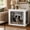 White, variant on Garvee Dog Crate Furniture, Modern Dog Kennel Indoor with Waterproof Top, Safety Corners & Steel Lock, Chew Resistant Iron Bars for Medium Dogs 26-35 lbs, 360° Ventilation, White