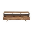 thumbnail image 4 of Pemberly Row Modern Solid Sheesham Wood TV Stand in Light Brown, 4 of 10