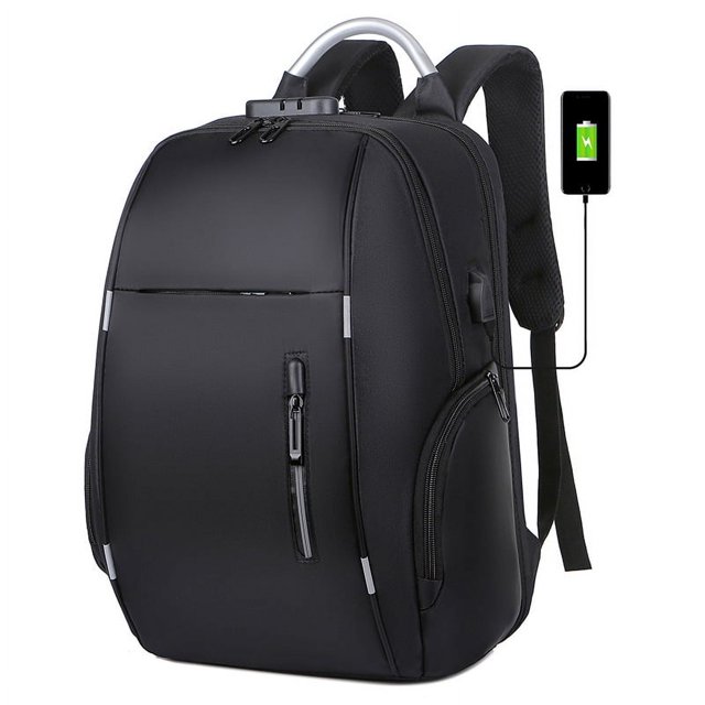 Mochila para hombre con carga USB, nueva mochila de viaje de gran capacidad para negocios, mochila para computadora, mochila informal para exteriores