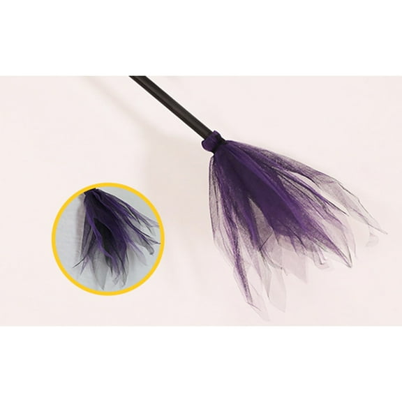 XMMSWDLA Halloween Witch Broom Kids Broom Prop Plastic Broom Props for Halloween Party Costume Accessories,witch stuff