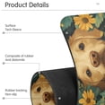 thumbnail image 4 of Yayeee Faucet Mat for Kitchen Sink 14.7" Diatomite Long Splash Guard Pad, Flowers and Dog, 2 Pack, 4 of 7