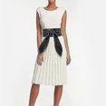 thumbnail image 4 of Women Wide Waist Belt Soft Leather Tied Wide Belt Bow Tie Waistband Sash Dress Belt Stylish Wrap Belt, 4 of 5