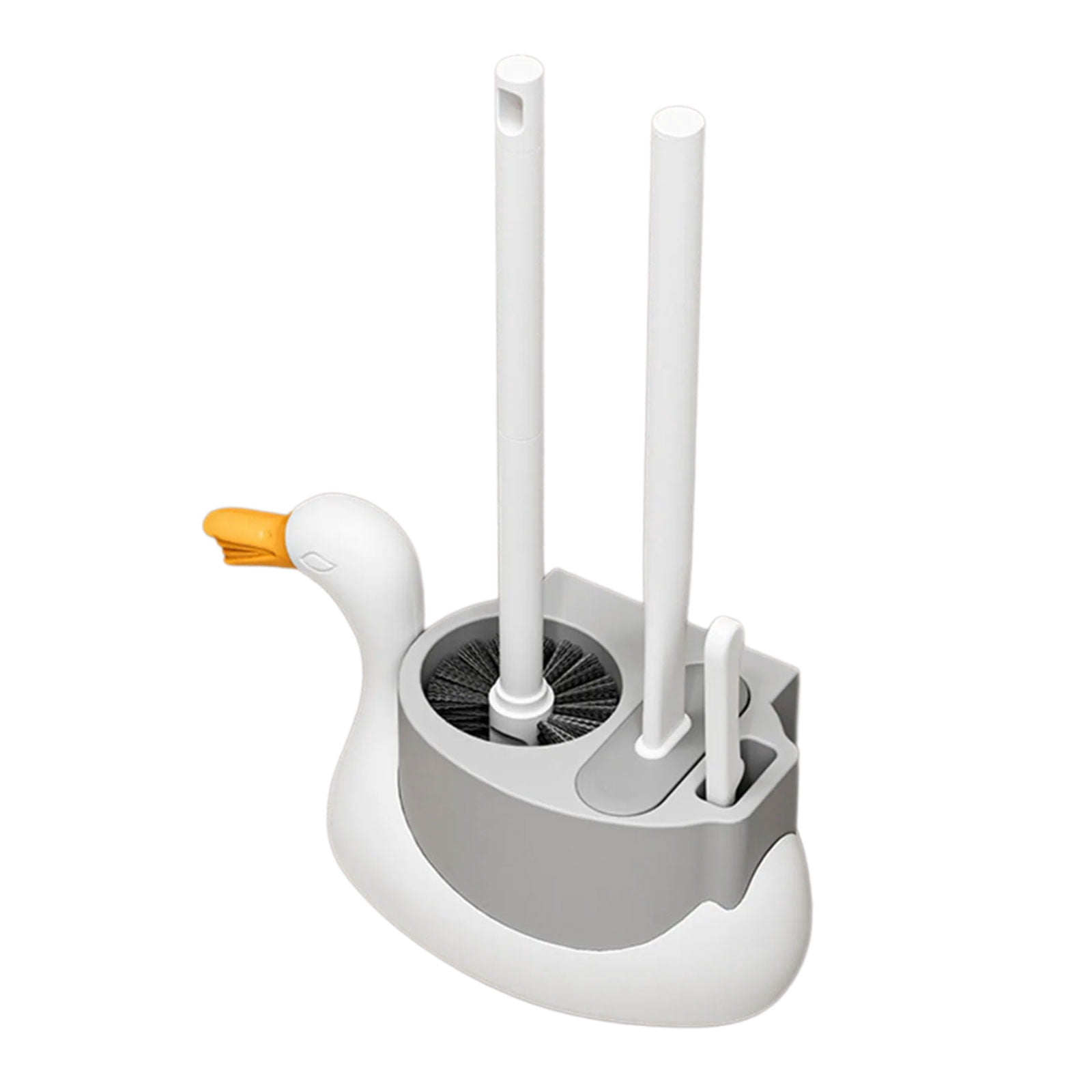 Creative Bathroom Toilet Cleaning Brush with Wall Mountable Base Space Saving Toilet Bowl Brush Cleaner Easy to Use