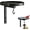 1pcs, variant on Wall-Mounted Metal Bird Bath Basin, 2-in-1 Bird Feeder Tray with Hanging Hook, Rustproof Deck Fence Bracket Waterer for Garden Balcony Patio Outdoor Decor