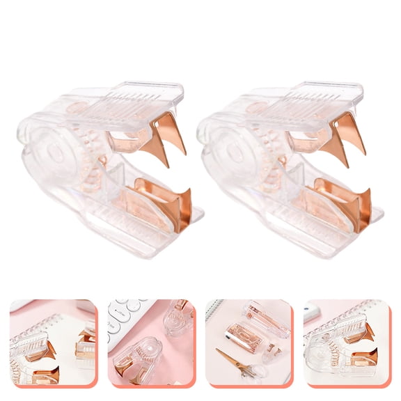 MEIBUTYUP 2-Pack Staple Remover Set for Office and Home Use, Portable Multi-Use Tool, Assorted Colors, Easy to Carry