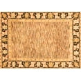 thumbnail image 1 of Ahgly Company Indoor Rectangle Abstract Orange Modern Area Rugs, 8' x 10', 1 of 4