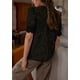 thumbnail image 2 of Blusa PRETTYGARDEN para mujer con botones y ojales, encaje, negra, 2 of 6