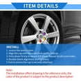 thumbnail image 7 of Unique Bargains 20pcs Plastic 8mm Exterior Wheel Lug Nut Bolt Red, 7 of 7