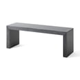 thumbnail image 5 of GZXS Farmhouse Acacia Wood Dining Bench, 48" Solid Wood Seat for Kitchen, Entryway, Hallway, Living Room (Black), 5 of 10