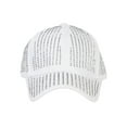 thumbnail image 2 of Top Headwear Bling Rhinestone Studded Cotton Baseball Cap - White, 2 of 4