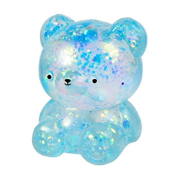 WozhuoToy Mini Squishy Stress Balls Fidget Toys, Bear Sensory Squeeze Ball Toys to Relax Party Favors Birthday Gifts Easter Egg Filler