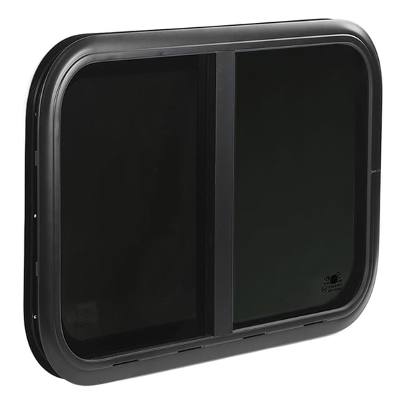 RV Window,RV Sliding Window L800 H450mm Tempered Glass Screen for Trailer Marine Camp