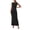Black, variant on Cowl Neck Bodycon Long Dress for Women, Polyester Sleeveless Dress for Formal Events Date Night Outfit Graduation Party Anniversary, Gold Blue Red Black for Choose, 1PC (Size S-XXL)