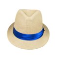 thumbnail image 3 of Classic Natural Fedora Straw Hat, 3 of 3