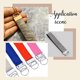 thumbnail image 5 of Juego de 75 piezas de herrajes para llavero, 6 colores, 1 pulgada, kit de montaje para correa, 5 of 5