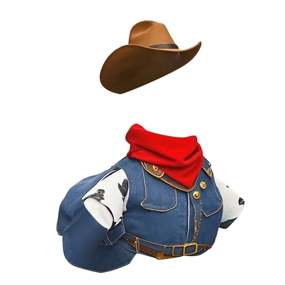 XINGAG Western Cowboy Porch Goose Outfits, Goose Clothes, Cowboy Style Clothing for Outdoor Garden Yard Patio Lawn Decor