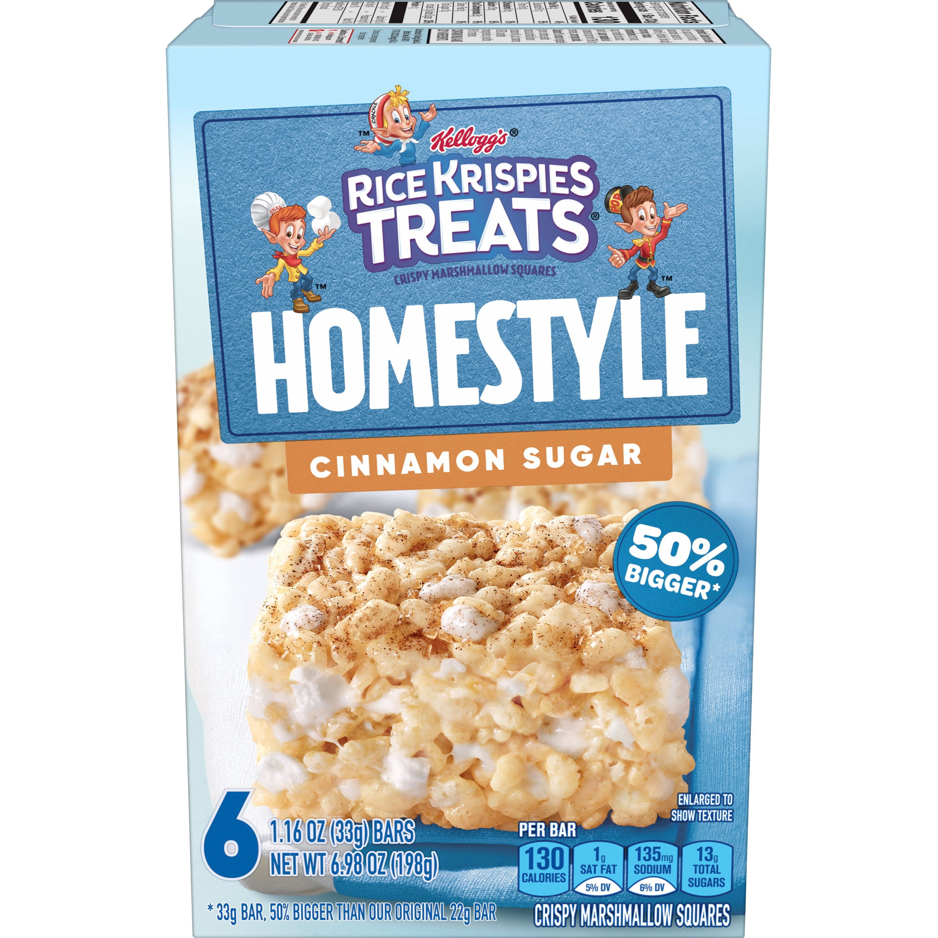Rice Krispies Treats Homestyle Snack Bars, Cinnamon Sugar