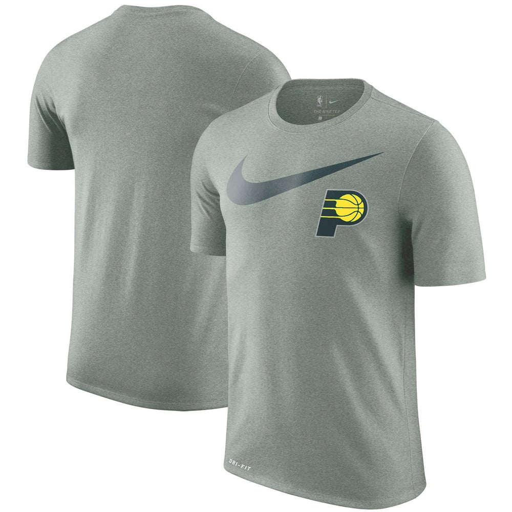 Nike - Indiana Pacers Nike Essential Swoosh Logo Legend T-Shirt - Heathered Charcoal - Walmart