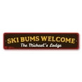 thumbnail image 2 of Ski Bums Welcome Novelty Decor, Metal Wall Sign - 4x18 Inches, 2 of 4