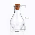 thumbnail image 3 of Glass Bottle for Bead Containers with Cork Stopper Wishing Bottle Clear 4.9x8.8cm Bottleneck: 2.2cm in diameter Hole: 15mm Capacity: 55ml(1.85 fl. oz) 2pc, 3 of 4