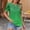 Green, variant on Itsame Summer Womens Printed T-Shirt Casual Short Sleeved Shirt Tops Round Neck Blouses Green Size L