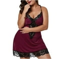 thumbnail image 1 of Pyjama Aguichant en Dentelle pour Femmes avec Bretelles, 1 of 8