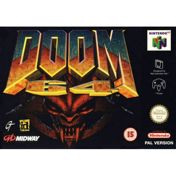 N64 Game Doom 64 Games Cartridge Card for 64 N64 Console US Version