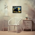 thumbnail image 3 of Stephen Chambers 14x12 Black Modern Wood Framed Wall Art Titled - Black Cat 1, 3 of 6