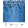thumbnail image 5 of Modern Blue Wrap Around Bed Skirts for King Bed 16" Drop, Bed Skirt with Adjustable Elastic Belt Dust Ruffle Bed Valance for Bedroom Hotel Luxury Abstract Diamond Luxury Gradient Bed Frame Cover, 5 of 7