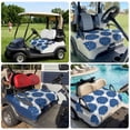 thumbnail image 6 of Golf Cart Seat Covers for 2 Seater,Dahlia Flower Microfiber Cart Seat Towel Blanket,Farmhouse Botanical Blue Grey Floral Absorbent Breathable Non Slip Bench Seats Protector for Golf Course 51"x31", 6 of 9