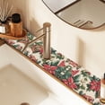 thumbnail image 2 of Yayeee Faucet Mat for Kitchen Sink 30" Diatomite Long Splash Guard Pad, Red Christmas Poinsettia, 2 of 7