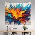 thumbnail image 2 of Sikiie Colorful Paint Print tapestry wall hanging home decor for bedrooms, living rooms, dorms 60x51in, 2 of 6