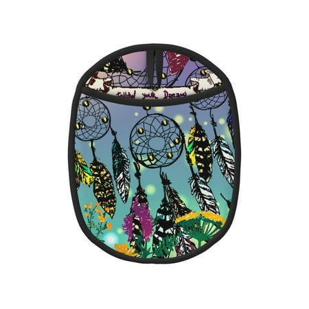 

Naloa Beautiful Dreamcatcher Silicone Pot Holders Oven Mitts Heat Resistant Hot Pads Non Slip Pot Holder for Kitchen Baking and Cooking 9.4 x 7.5 Inches
