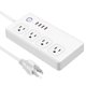 thumbnail image 1 of Regleta De Alimentación Wifi Inteligente Con 4 Enchufes Y 4 Puertos Usb, Enchufe Inteligente Inalámbrico, Placa De Alimentación De Control Remoto, Compatible Con Control De Voz Inevent EL017127-01, 1 of 5