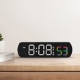 thumbnail image 6 of Digital Electronic Clock with Temperature and Humidity Display, Silent USB-Powered Wall or Bedside Clock for Home and Living Room Decoration, 6 of 9