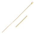 thumbnail image 1 of Chaîne Trombone Fine en Or Jaune 14K (1,5 mm) Taille 24 Pouces, 1 of 3