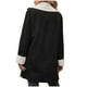 thumbnail image 5 of Chaquetas y abrigos casuales de manga larga sin capucha para mujer, abrigo de invierno cálido compuesto con cuello de solapa y botones, abrigo para mujer, 5 of 6