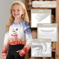 thumbnail image 6 of DISNIMO Fashion Girls Sweatsuit Long Sleeve Crop Tops Snowman Snowflake Print Fashion Pullover Sweatshirt Round Neck Loose T-Shirts for 5-14Y, 6 of 7