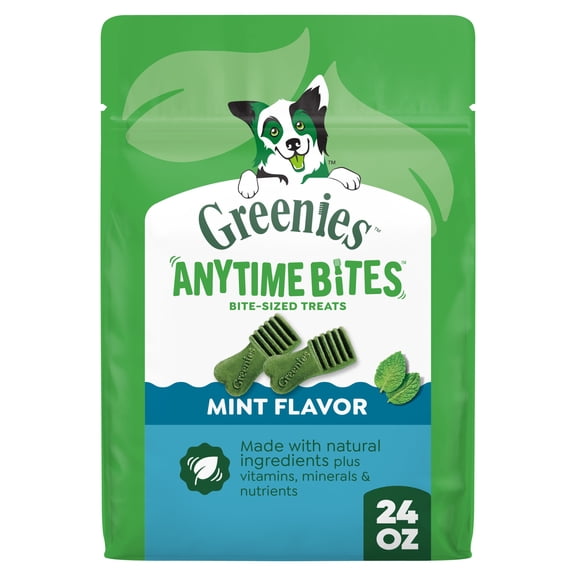 Greenies Anytime Bites Mint Flavor Dog Treats, 24 oz Bag