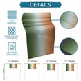 thumbnail image 6 of Sage Green Orange Ombre Table Runner 72 Inches, Contemporary Abstract Gradient Bed Runner Dresser Scarves Tabletop for Indoor Outdoor Parties/Ceremony/Banquet, 18" x 72", 6 of 9