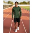 thumbnail image 4 of Real Essentials 4 Pack: Men's Dry-Fit UV Moisture Wicking UPF 50+ SPF Sun Protective Fishing Hiking Active Long Sleeve Shirt, 4 of 6