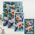 thumbnail image 4 of Designart Vintage Forest Orchids I FLOAT FRAME WALL ART, 4 of 4