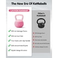 thumbnail image 3 of Kettlebell LAVVON suave antideslizante rosa de 6,5 kg, 3 of 7