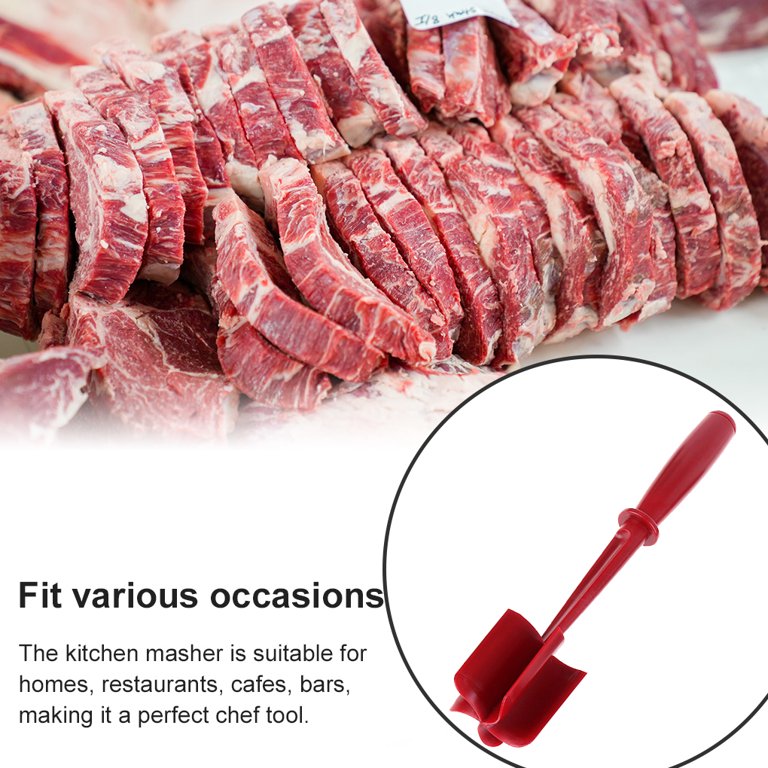 1pc ABS Meat Chopper, Modern Black Meat Masher For Kitchen