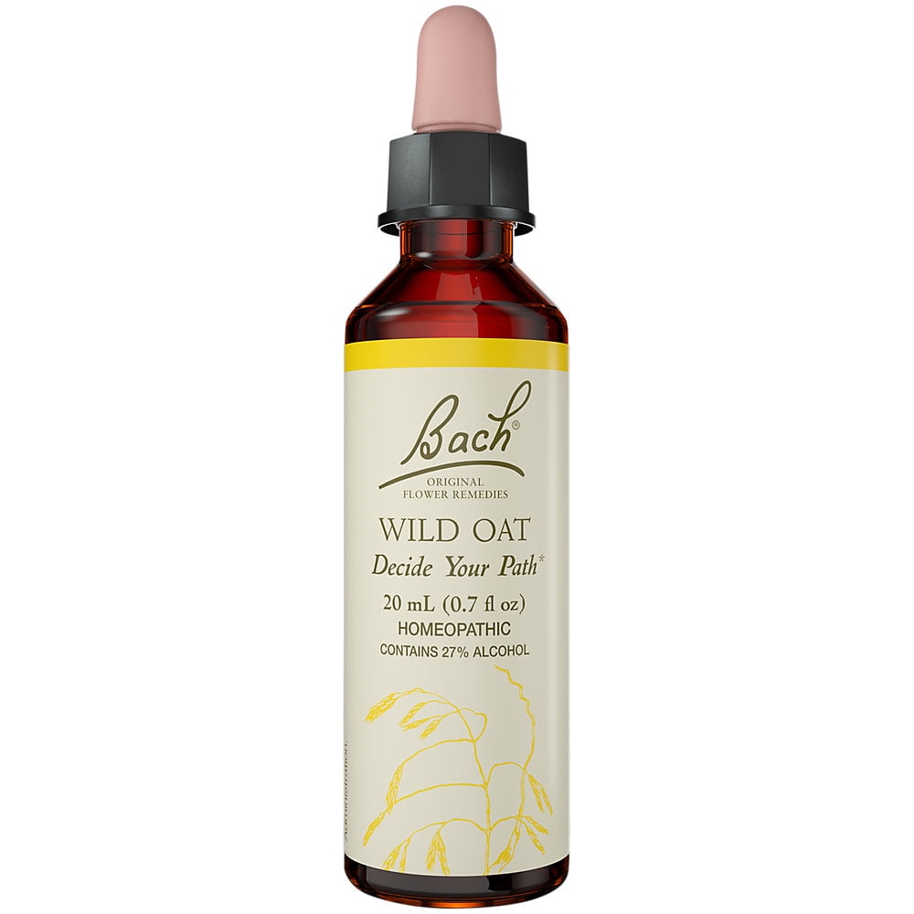 Bach Original Flower Remedies, Wild Oat for Deciding Life's Path, 20mL Dropper