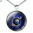 thumbnail image 2 of Jiaroswwei Unisex Necklace My Mind Still Talks To You Time Glass Pendant Jewelry Chain Gift, 2 of 8