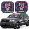 thumbnail image 1 of Vsdgher Dead Day Party Print Car Windshield Sun Shade, Reflective Sunshade Window Sunshade Sun Visor Protector Fit for Cars,Trucks,SUVs-Small, 1 of 6